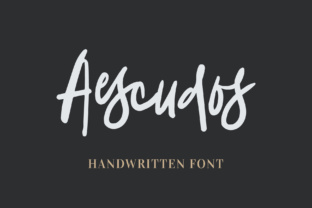 Aescudos: The Natural Handwritten Font for Polished Brand Identity
