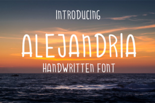 Alejandria Handwritten Font for Modern Web Design