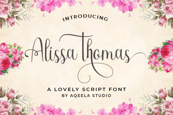 Alissa Thomas Script: Elevating Editorial Design with Modern Calligraphy