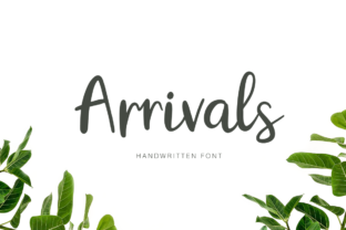 Arrivals: A Fresh Handmade Calligraphy Font for Editorial Branding
