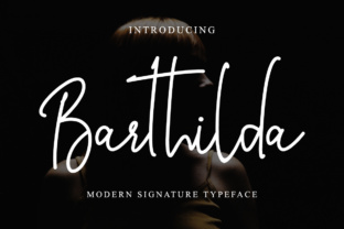 Barthilda: A Stylish Handwritten Typeface for Modern Editorial Design