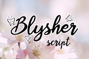 Blysher Free Download: Elegant Butterfly Script