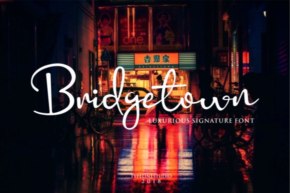 Bridgetown: A Premium Script Handwritten Font for Elegant Branding