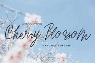 Cherry Blossom: A Fresh Handwritten Font for Creative Designs