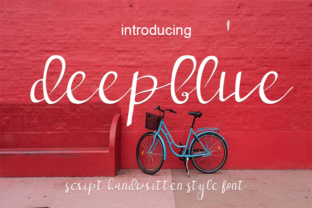 Deepblue Handwritten Font for Elegant Brand Identity