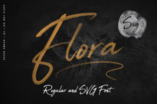 Flora Brush Typeface for Modern Web Design