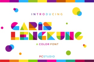 Garis Lengkung: A Colorful Typeface for Bold Brand Identity