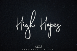High Hopes: A Handwritten Script for Editorial Elegance