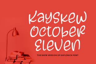 Kayskew October Eleven: The Skewed Script Font for Modern Campaigns