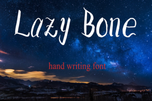 Lazy Bone Typeface: A Fun Bold Font for Handmade Branding