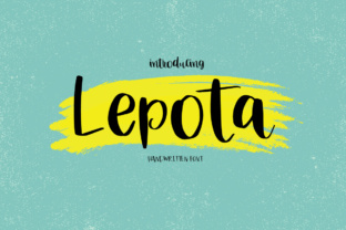 Lepota Script Handwritten Font for Elegant Brand Identity