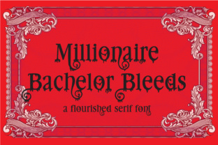 Millionaire Bleeds: The Drippy Serif Font for High-Impact Campaigns