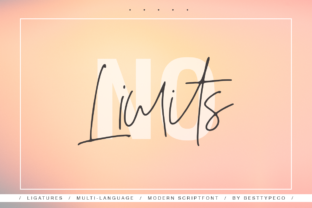 No Limits Font: Elevate Campaign Visuals with Handmade Calligraphy