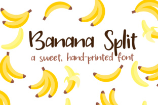 PN Banana Split Typeface: A Fun Handwritten Font for Campaign Graphics