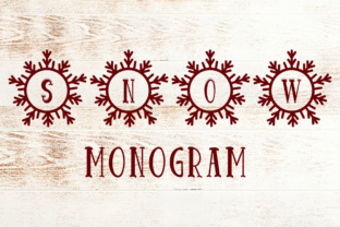 Snow Monogram: A Decorative Typeface for Editorial Branding