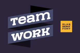 Team Work Typeface: Bold Slab Serif for High-Impact Web Design