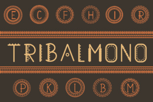 Tribalmono: The Tribal Monogram Font for Bold Digital Branding